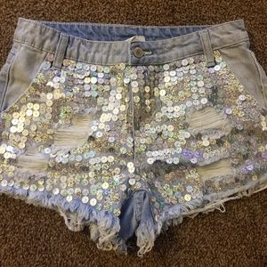 Forever 21 Sparkly Shorts